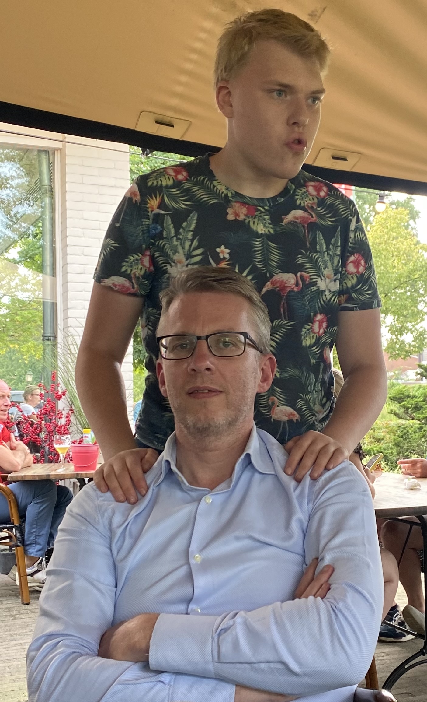 Donald Bouman samen met Luuk
